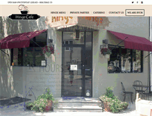Tablet Screenshot of hingecafe.com
